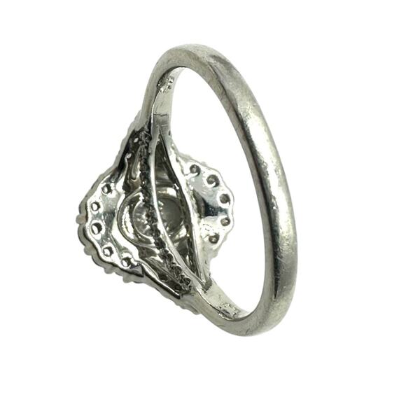 Platinum Double Halo Oval Cut 1.58cttw Diamond Ring JAGi Certified (14302) - Picture 3 of 9